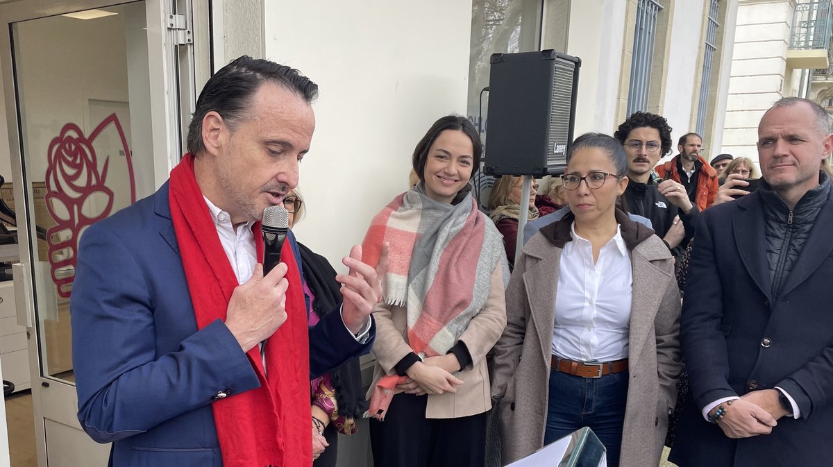 Pierre Jaumain lors de l'inauguration de la fédération