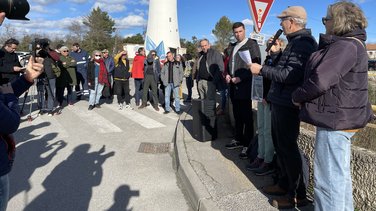 Salindres Manifestation usine Solvay