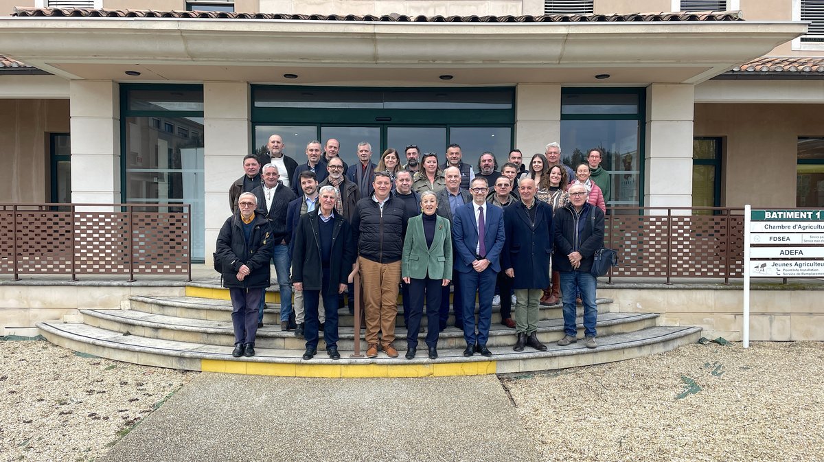 Une grande partie des élus à la Chambre d'agriculture du Gard pour la mandature 2025-2031 (Photo Anthony Maurin)