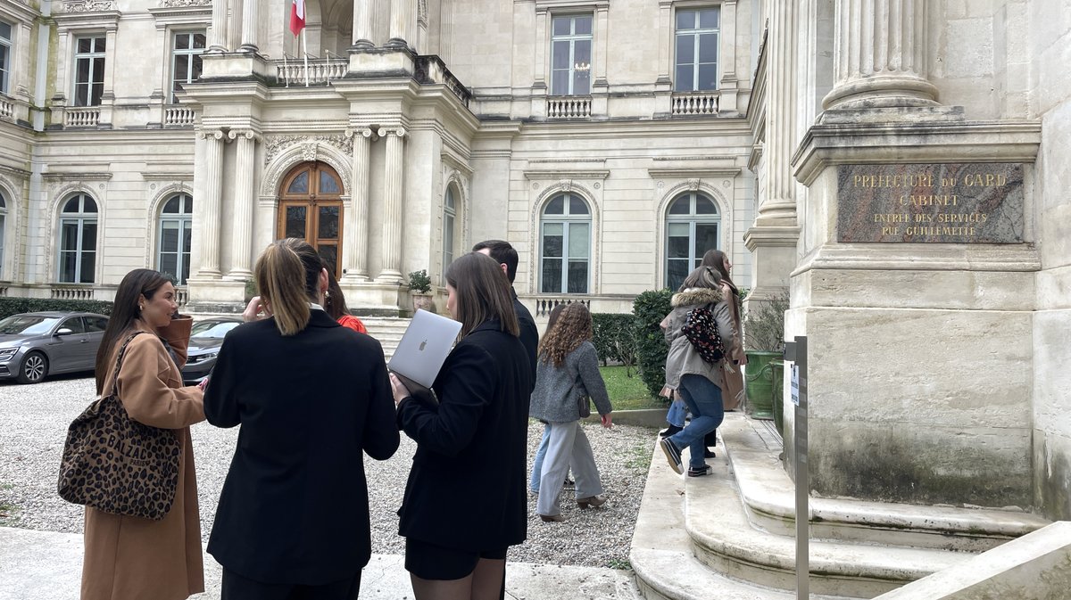 Le concours d'éloquence de l’AssoDroit et l’Université de Nîmes ici en Préfecture (Photo Anthony Maurin)