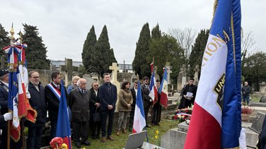 Cérémonie d'hommage cimetière Saint-Baudile de Nîmes