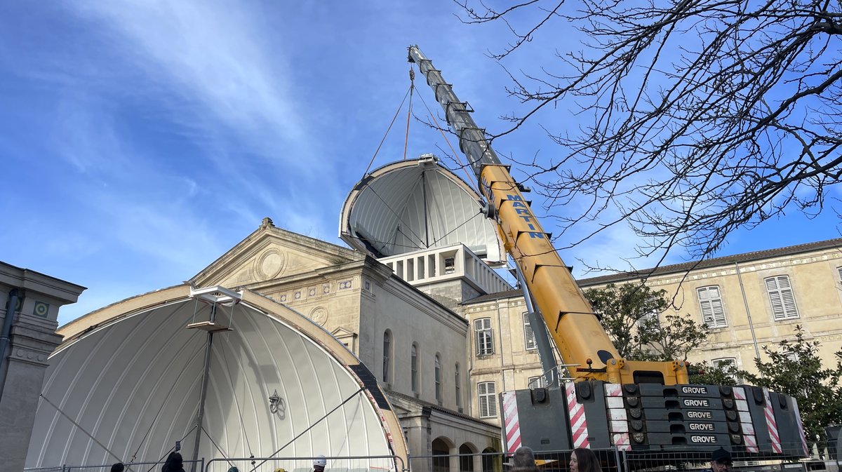 Dôme chapelle Université de Nîmes Hoche 2025 (Photo Anthony Maurin)