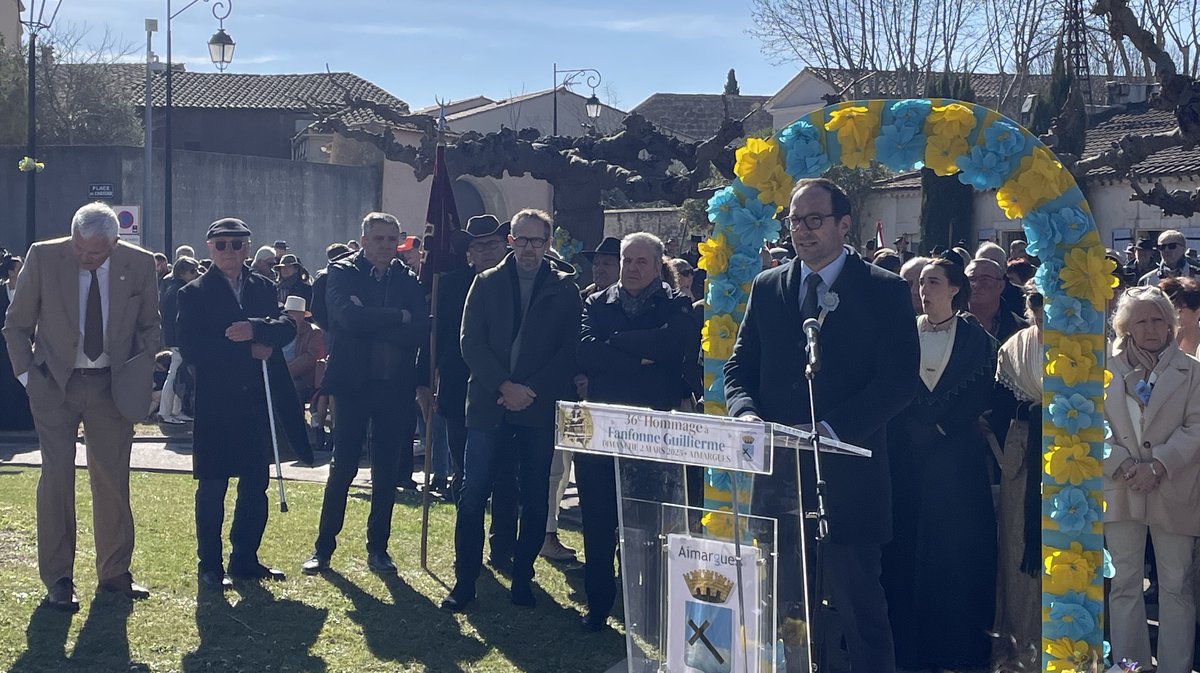 Le député Nicolas Meizonnet Jérôme Bonet lors du 36e hommage à Fanfonne Guillierme