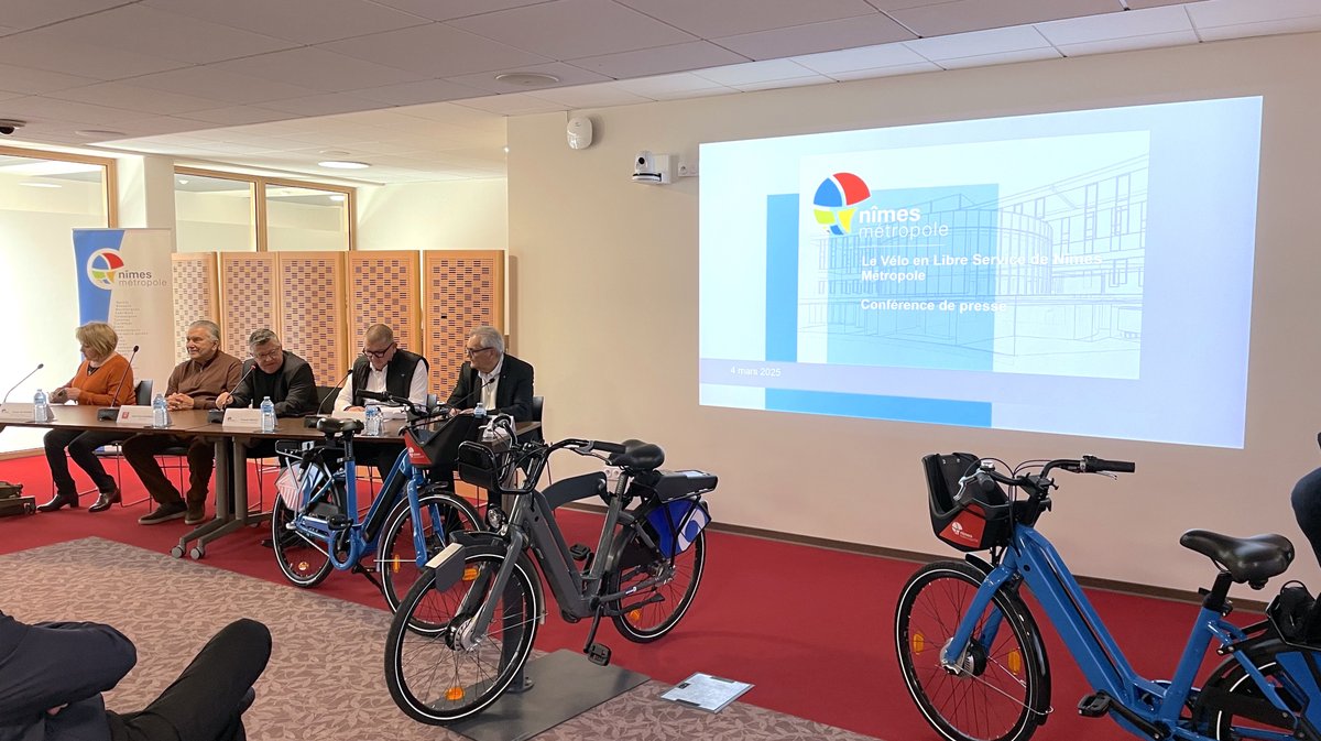 Vélo en libre service Nîmes métropole 2025 (Photo Anthony Maurin)