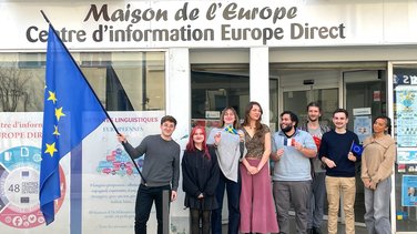 Le groupe avant le départ (Photo Maison de l'Europe de Nîmes)