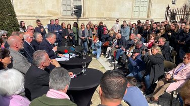 Franck Proust est officiellement candidat à la mairie de Nîmes depuis ce mardi matin.