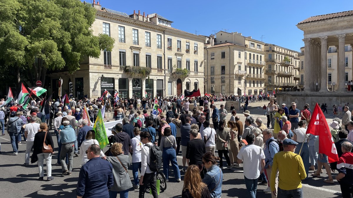 La manifestation du 1er mai 2025 à Nîmes (Photo Anthony Maurin)