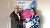 Laurent Veron directeur du Génie Atomique de l’INSTN et Claire Lecocq, directrice des formations à IMT Mines Alès