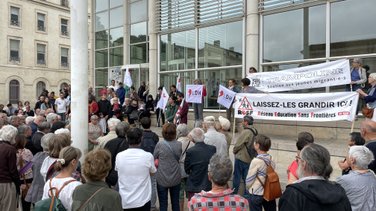 La LDH organisait à Nîmes un rassemblement en hommage à Aboubakar Cisse Nîmes (Photo Anthony Maurin)