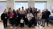 Les 21 apprentis en Licence Entrepreneuriat avec Monsieur Le Consul Général du Consulat de France à San Francisco