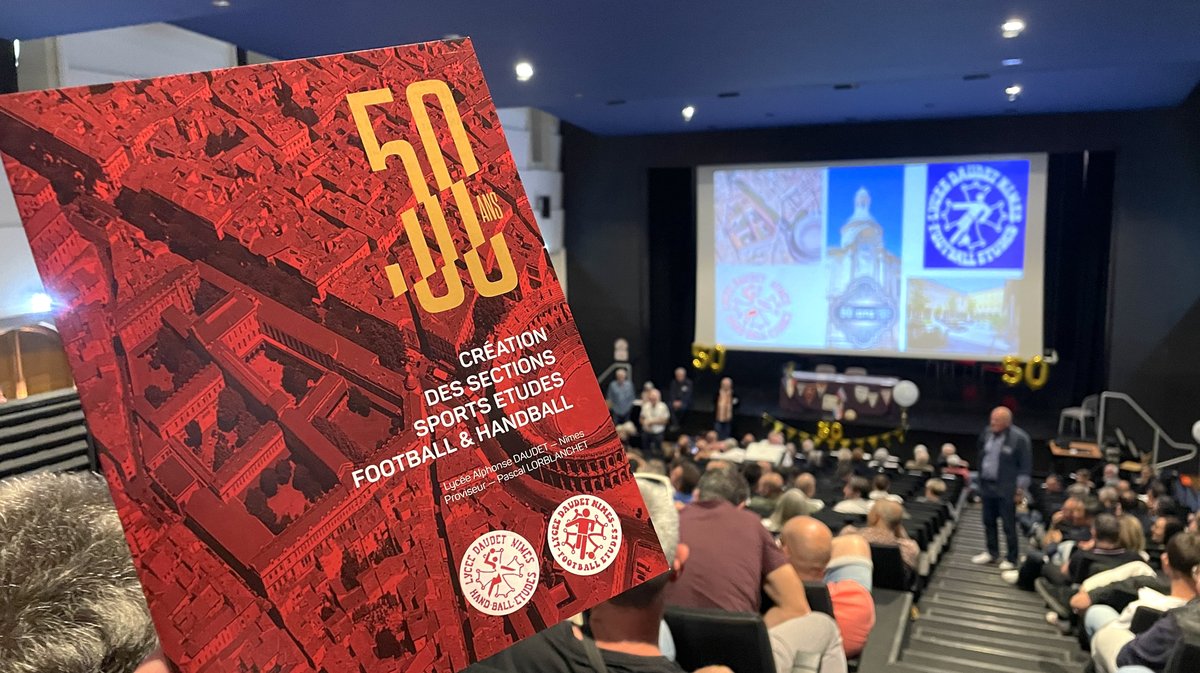 50 ans sections sport études lycée Daudet foot et handball à Nîmes 2025 (Photo Anthony Maurin)