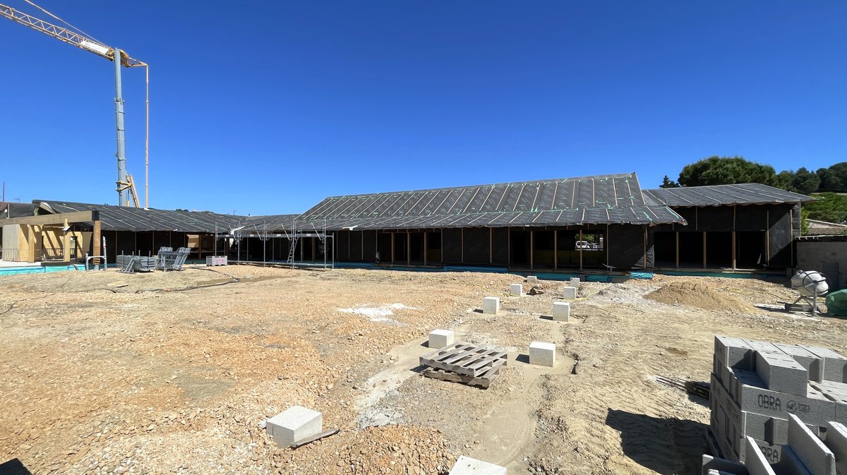 Pose de la première pierre du groupe scolaire de Montfrin (Photo Anthony Maurin) 2025