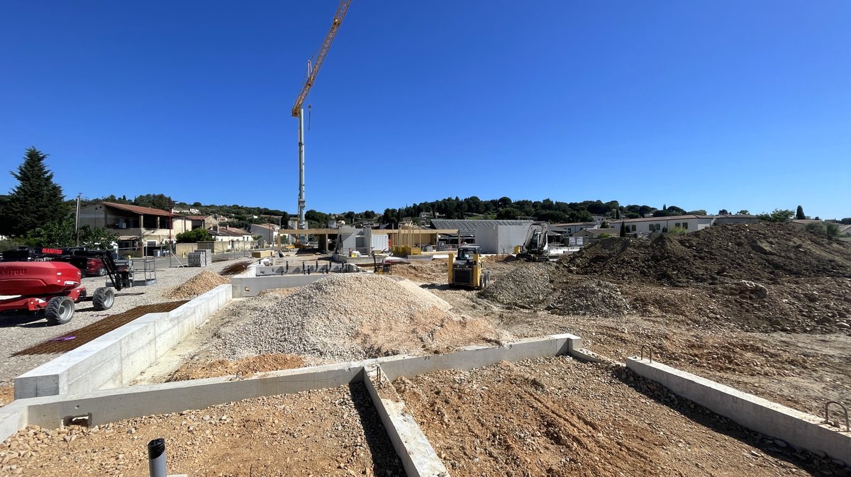 Pose de la première pierre du groupe scolaire de Montfrin (Photo Anthony Maurin) 2025