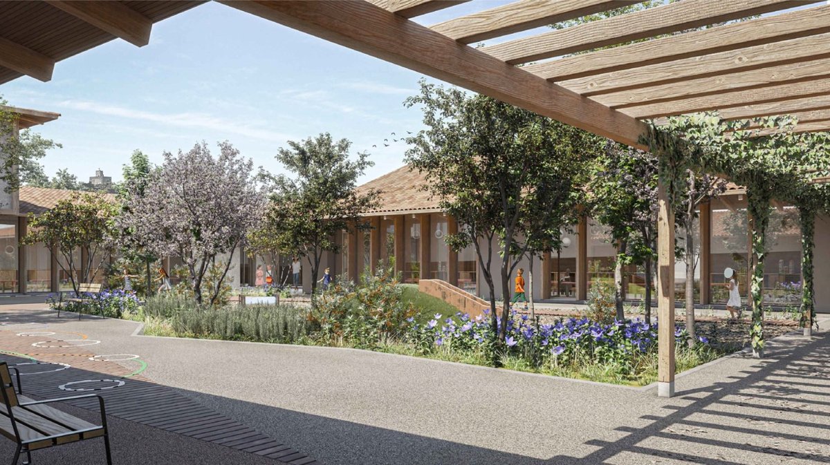 Les projections du futur groupe scolaire de Montfrin (Photo Montfrin)