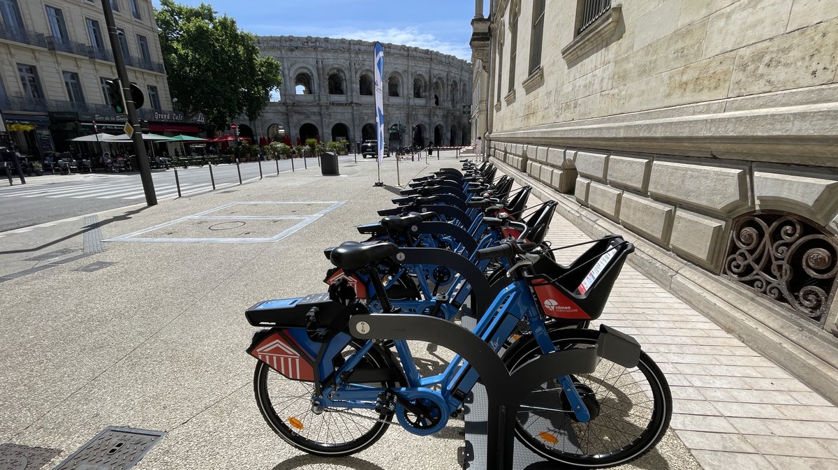 NemoVélo de Nîmes métropole, le vélo en libre-service (Photo Anthony Maurin)