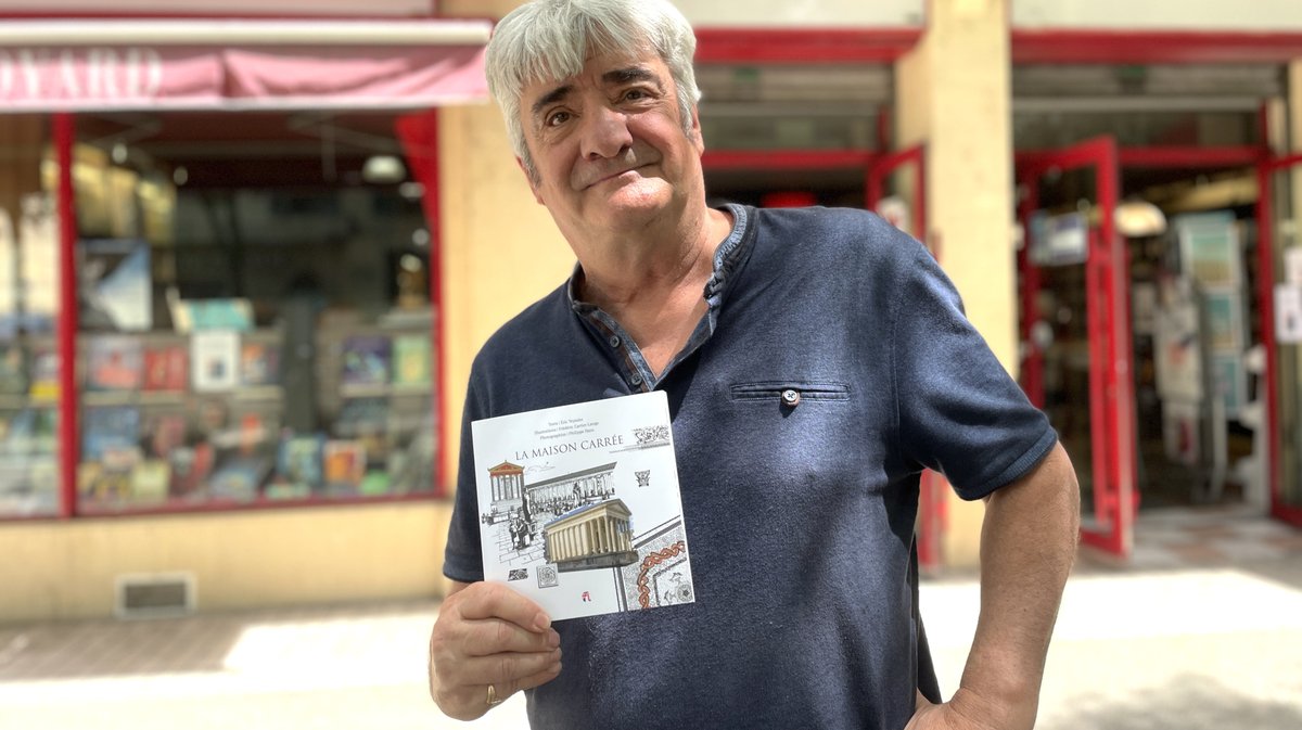 Éric Teyssier sort un nouvel ouvrage en compagnie de Frédéric Cartier-Lange et de Philippe Ibars sur la Maison carrée de Nîmes (Photo Anthony Maurin)IMG_1219.jpg