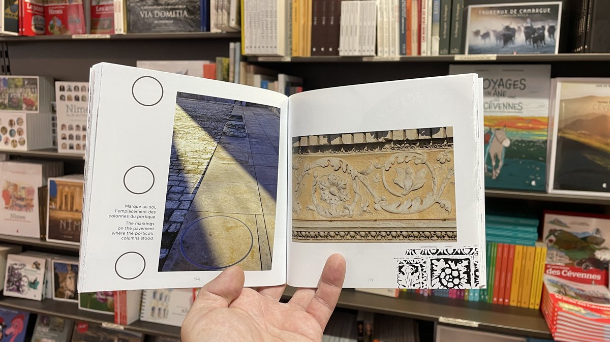 Éric Teyssier sort un nouvel ouvrage en compagnie de Frédéric Cartier-Lange et de Philippe Ibars sur la Maison carrée de Nîmes (Photo Anthony Maurin)IMG_1219.jpg