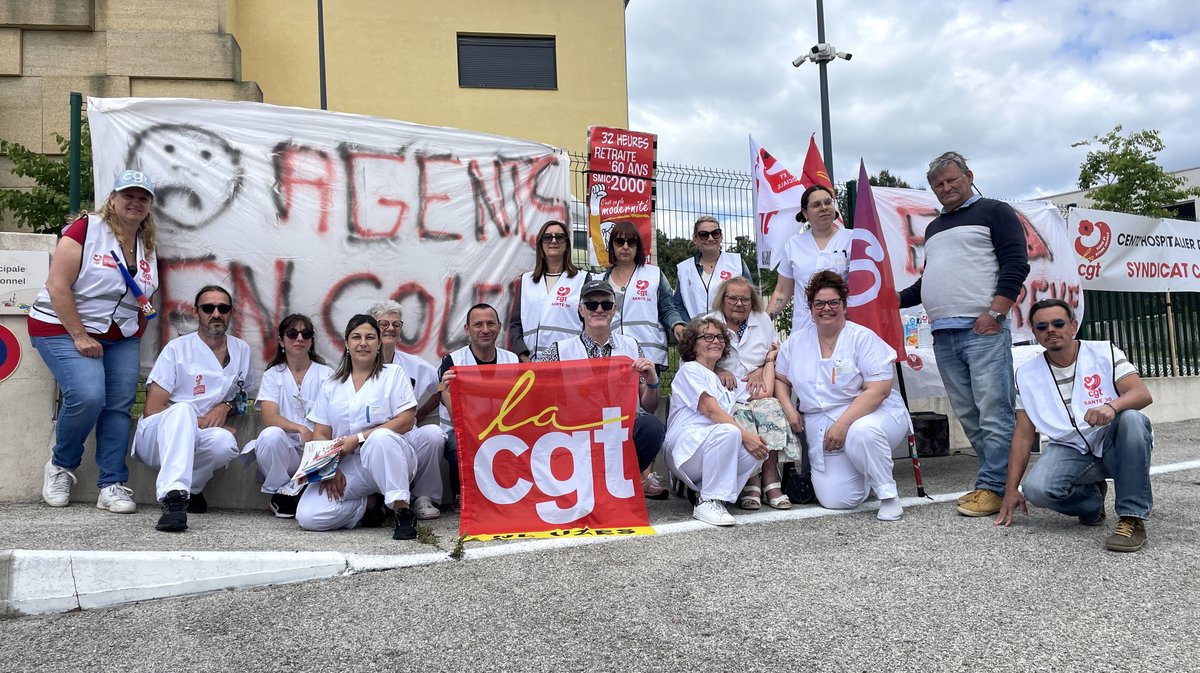 Fons-outre-Gardon grève CGT santé Ehpad des Jasses (Photo Anthony Maurin)