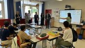 L'école Edouard-Vaillant recevait la rectrice Occitanie Carole Drucker-Godard (Photo Anthony Maurin)