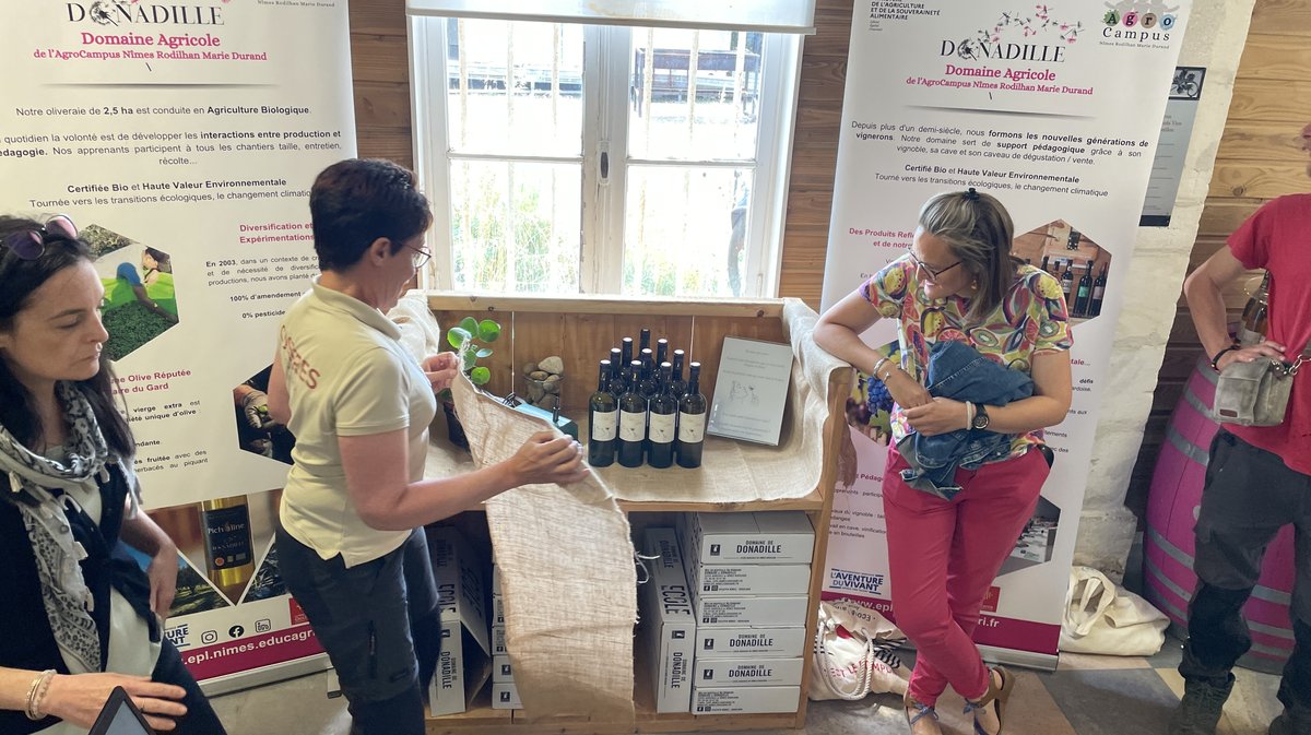 Le Domaine Donadille, de l'agro-campus Marie-Durand à Rodilhan a créé sa cuvée Miss Terre et a présenté ses millésimes 2024 (Photo Anthony Maurin)