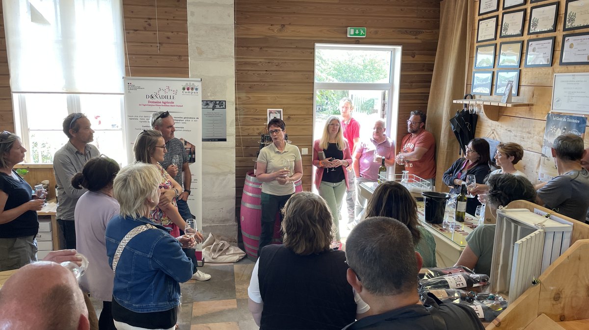 Le Domaine Donadille, de l'agro-campus Marie-Durand à Rodilhan a créé sa cuvée Miss Terre et a présenté ses millésimes 2024 (Photo Anthony Maurin)