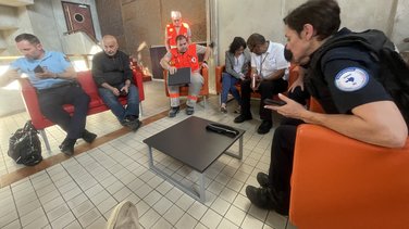 Les chefs des différents services publics et d'autorités d'Alès