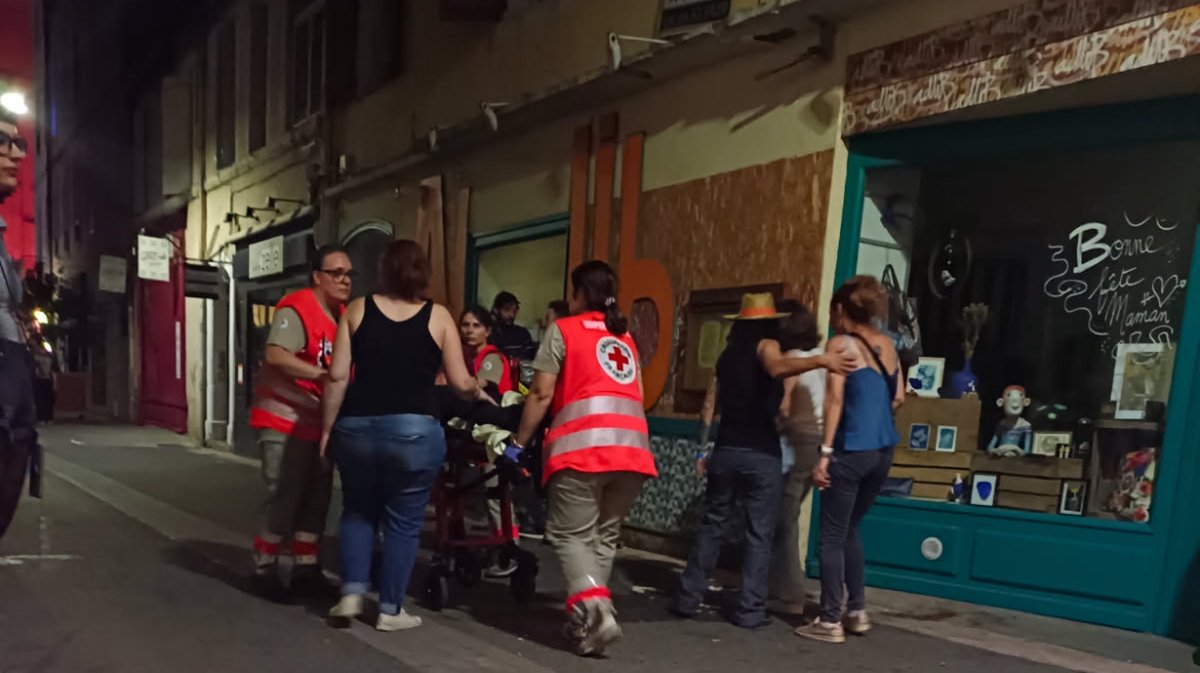 La Croix-Rouge a secouru et évacué les blessés
