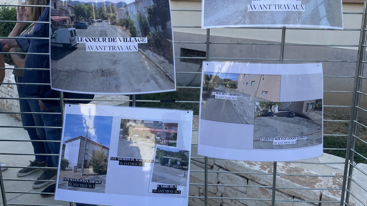 La mairie a tenu à montrer l'avant/après travaux