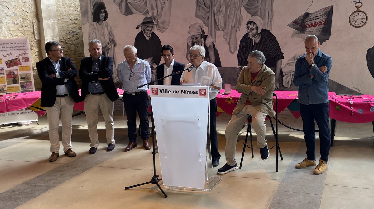 Hommage aux pionniers de la tauromachie Afap Jean-Paul Fournier Marc Serrano Pentecôte 2025 (Photo Anthony Maurin)
