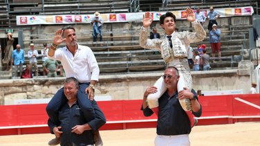 Novillada sans picadors de La Paluna pour Javier Cuartero, Mathias Sauvaire, Clovis et Israel Guirao (Photo Anthony Maurin)