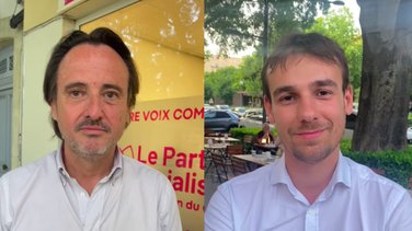 Le Nîmois Pierre Jaumain, premier fédéral sortant, et son rival alésien, Basile Imbert
