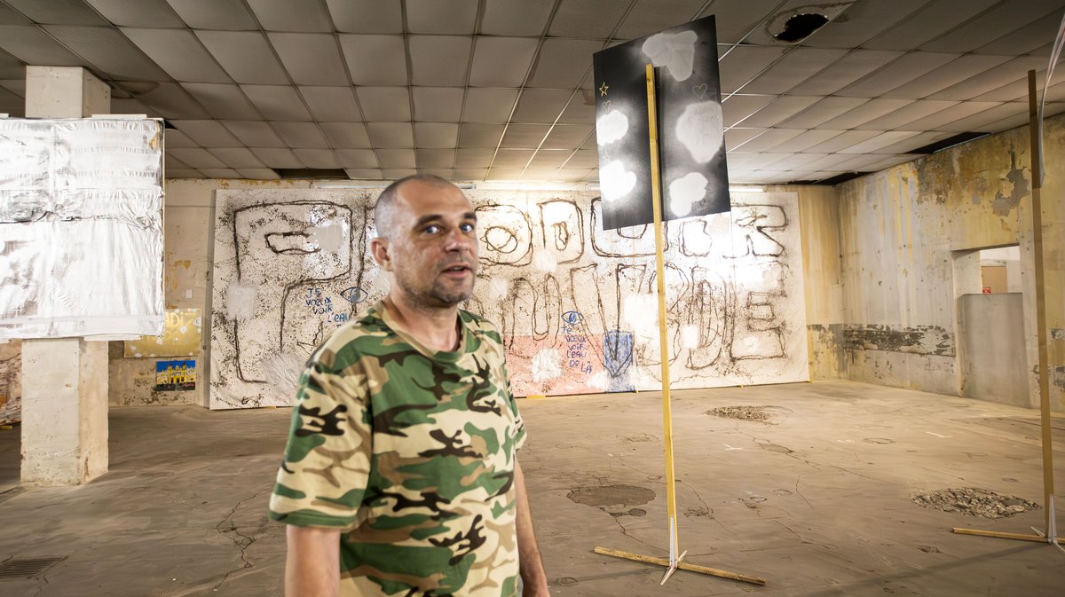 Nimes exposition Joris Brantuas peinture (yp)