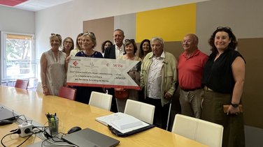 Remise officielle du chèque à la Fondation du patrimoine
