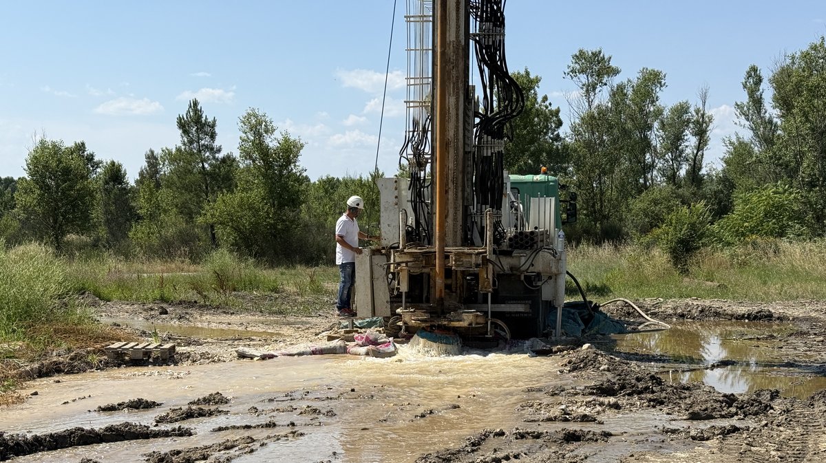 Chantier réseau d'eau potable SIEPS Domessargues Saint-Théodorit
