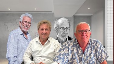 De gauche à droite : Freddy Cerda, Jacky Rey, Marc Foucon Jean-François Laurent