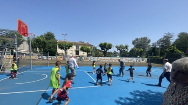Inauguration du City-stade de Cendras