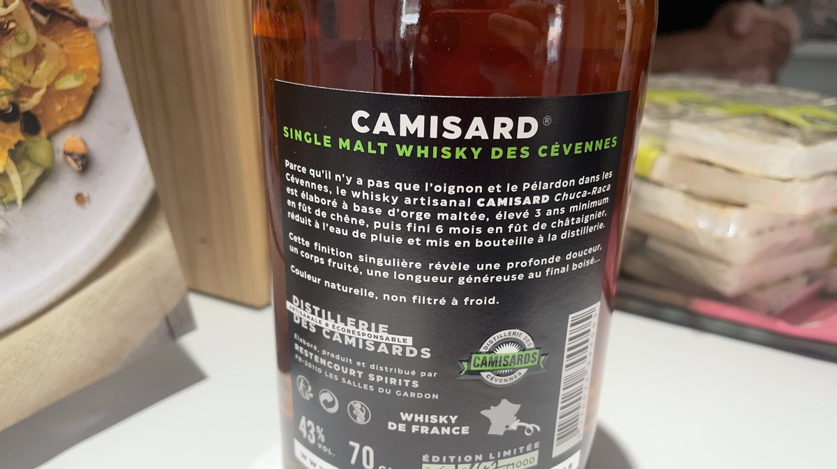 Le whisky des Camisards utilisé pour la glace au whisky