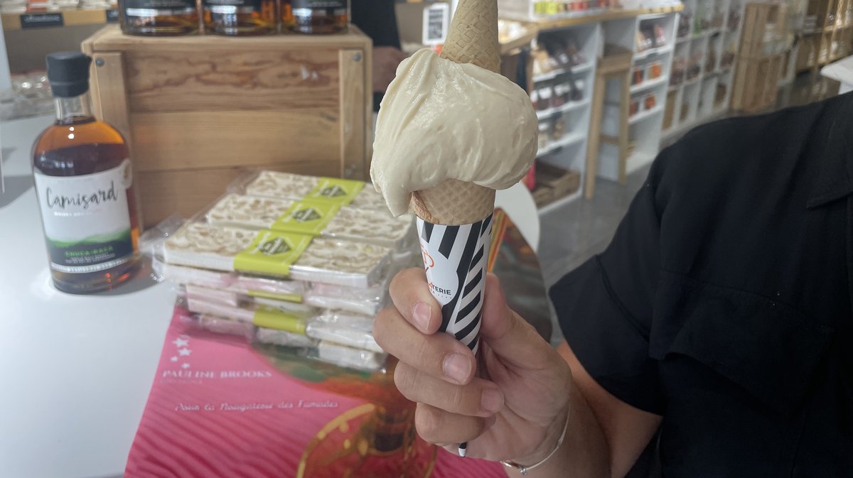 La glace au whisky de la Nougaterie des Fumades