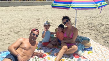 Une famille Suisse en vacances dans le Gard.