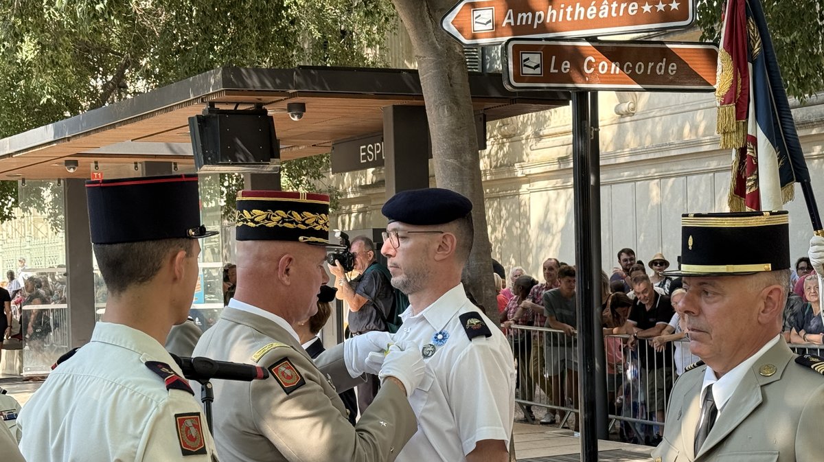 Cérémonie 14 juillet 2025 Nîmes