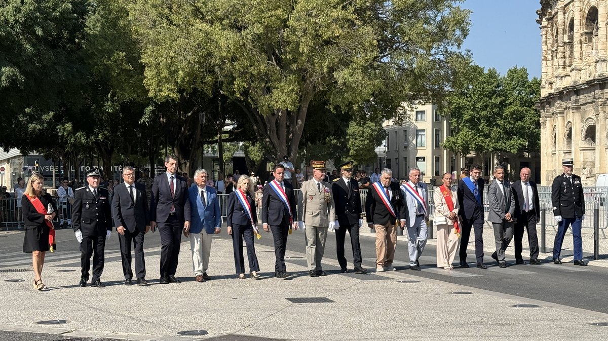Cérémonie 14 juillet 2025 Nîmes