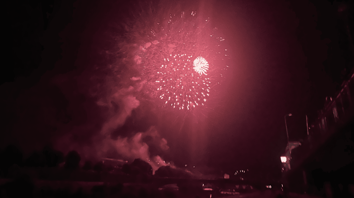 Feu d'artifice du &' juillet 2025 à Alès