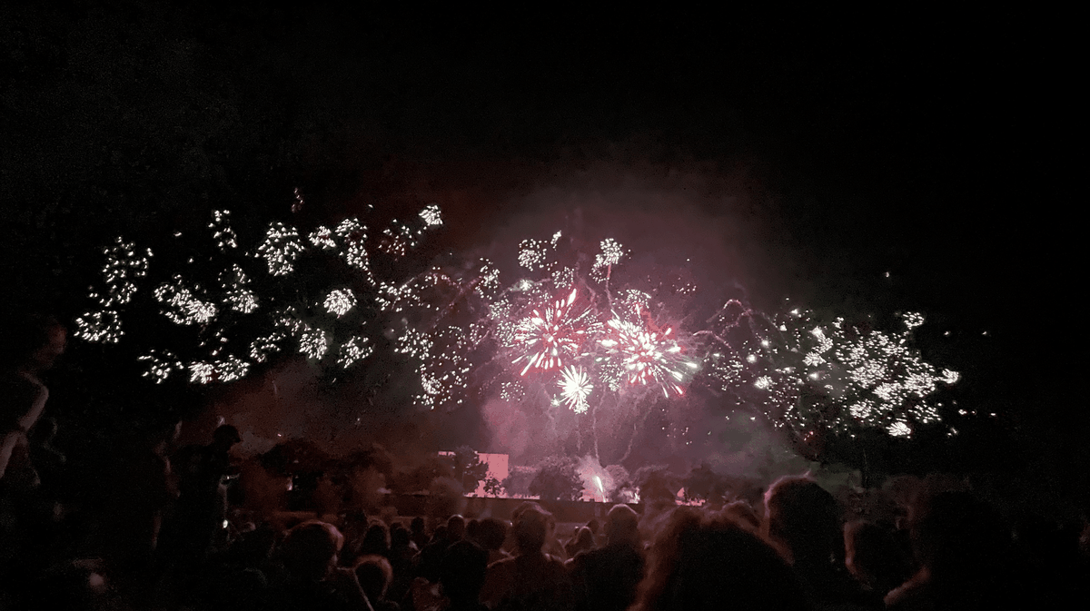 Feu d'artifice du &' juillet 2025 à Alès