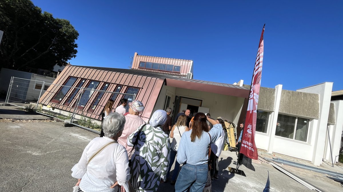 Travaux centre social Jean-Paulhan Mas de Mingue Nîmes 2025 (Photo Anthony Maurin)