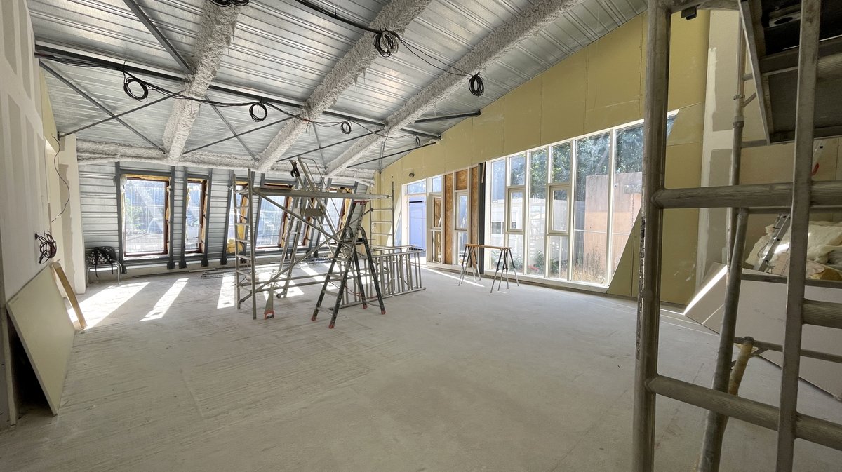 Travaux centre social Jean-Paulhan Mas de Mingue Nîmes 2025 (Photo Anthony Maurin)