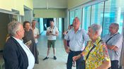 Ce jeudi sur le chantier du Pôle enfance de Saint-Gilles