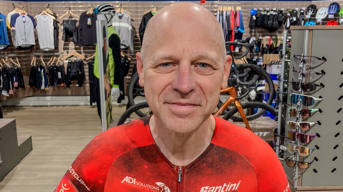 Le cycliste Olivier Pellenc