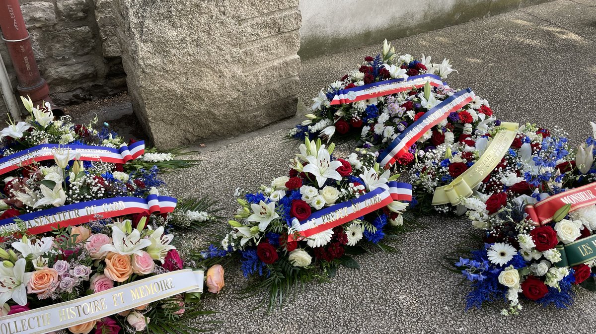 Cérémonie en hommage aux victimes des crimes racistes et antisémites, le 20 juillet 2025, à Nimes