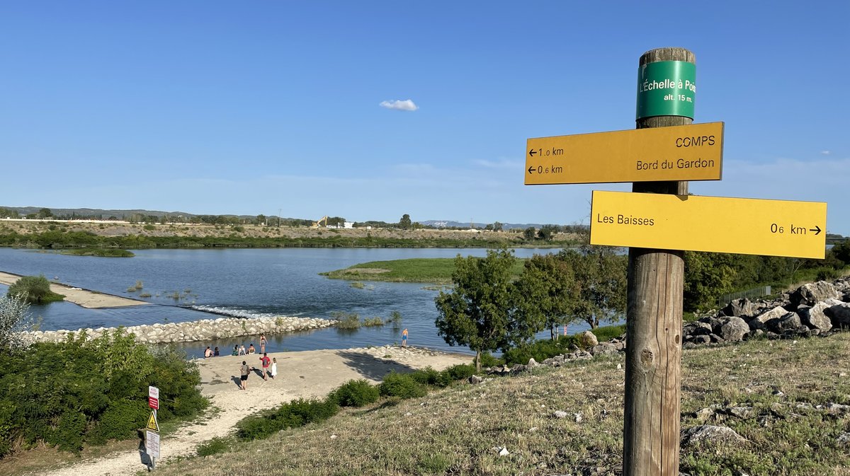 Gardon vers Rhône à Comps Tourisme fluvial(Photo Archives Anthony Maurin)