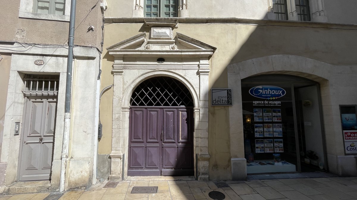L'entrée de l'ancien Temple de la Calade à Nîmes (Photo Anthony Maurin)